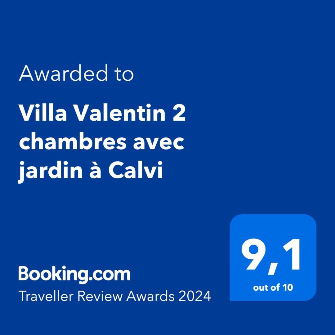 Villa Valentin 2 Chambres Avec Jardin A Calvi 卡尔维 外观 照片